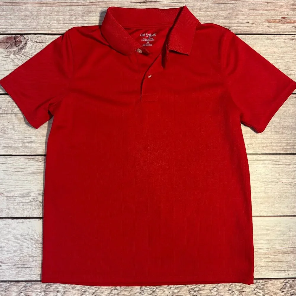 📌Cat & Jack Performance School Uniform  Polo